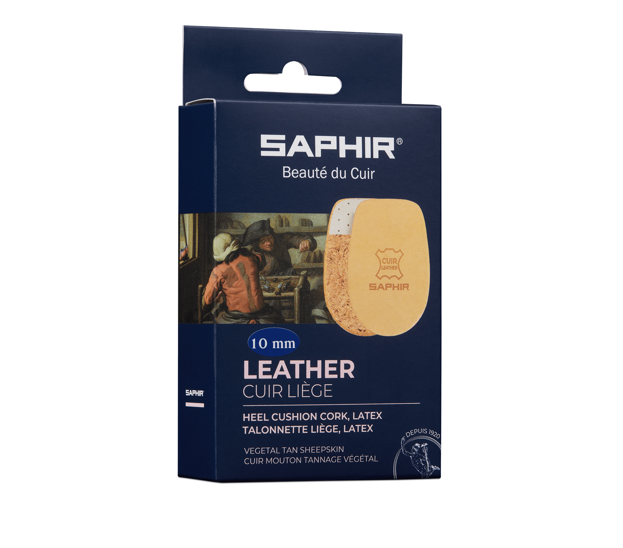 Leather & Cork Heel Pieces
